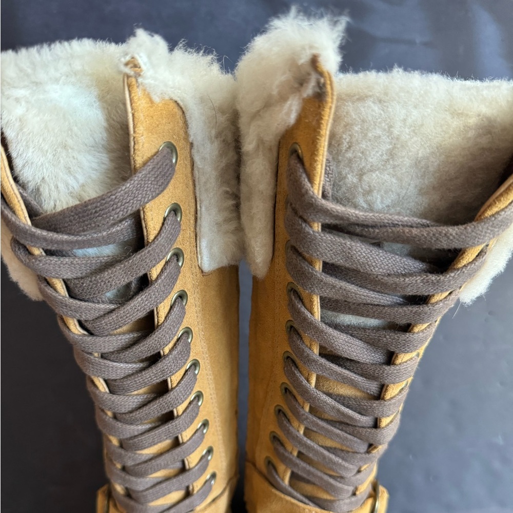 Rare🌟Vtg Converse brown leather XXHI sneakers Knee high full lace buckle.Size 7 - Picture 5 of 16